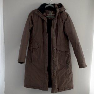 Down Filled L.L. Bean Brown Parka